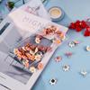 50 Cute Flower Push P for Corkboard & Bulletin Board - Decorative Floret Thumb Tacks for Office, Photo & Poster Wall