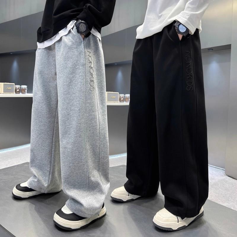 Ropa para niños: Pantalones para Niños – Novedades: Pantalones de chándal casuales de pierna ancha para niños mayores – Estilos de primavera/otoño – Pantalones de otoño para niños