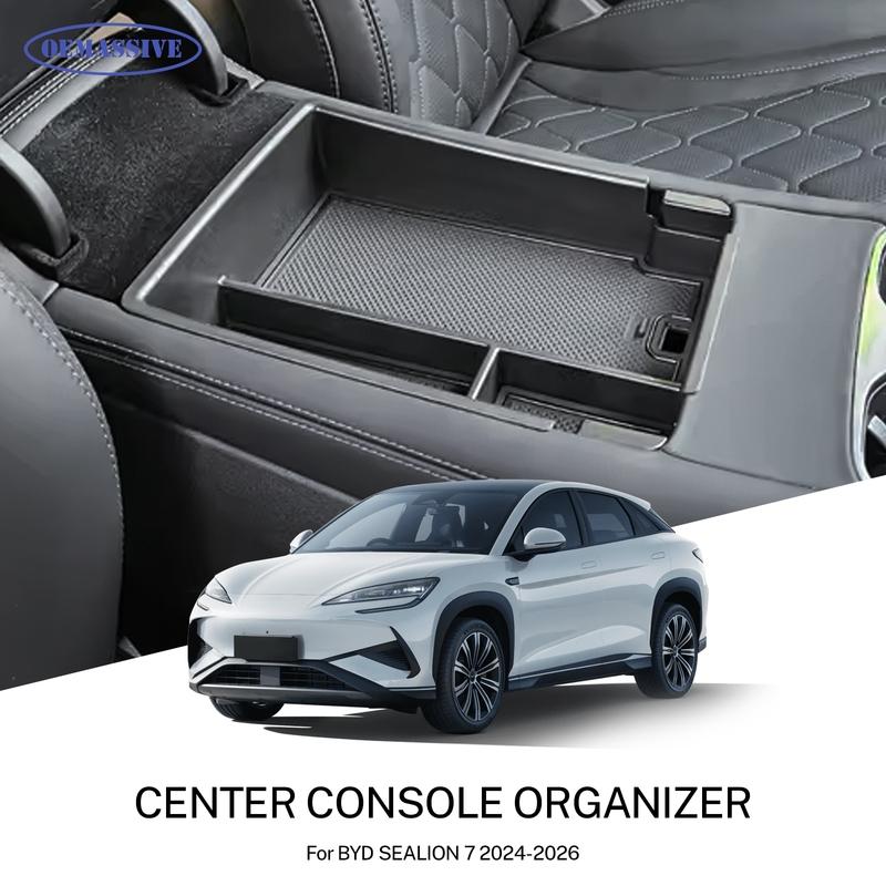 

Для BYD Sealion 7 Seal 07 EV 2024 2025 2026 Органайзер-лоток для центральной консоли Подходит для ящика для хранения подлокотника держатель