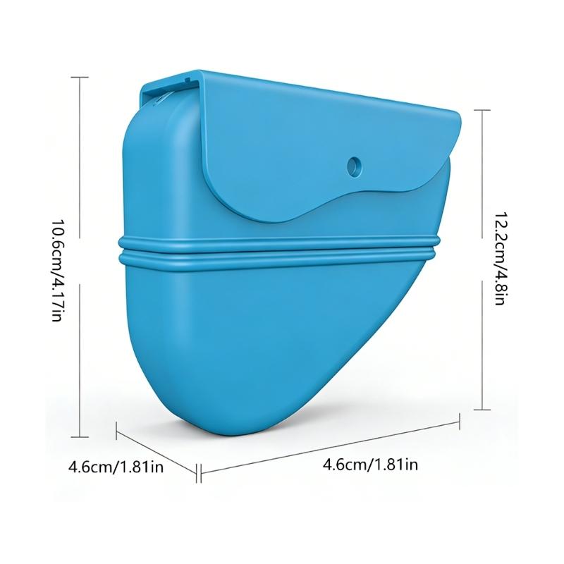 Portable Silicones Dog Treat Pouches with Waist Clip Pet Feed Storage Pocket Bag During Outdoor Walks and Training