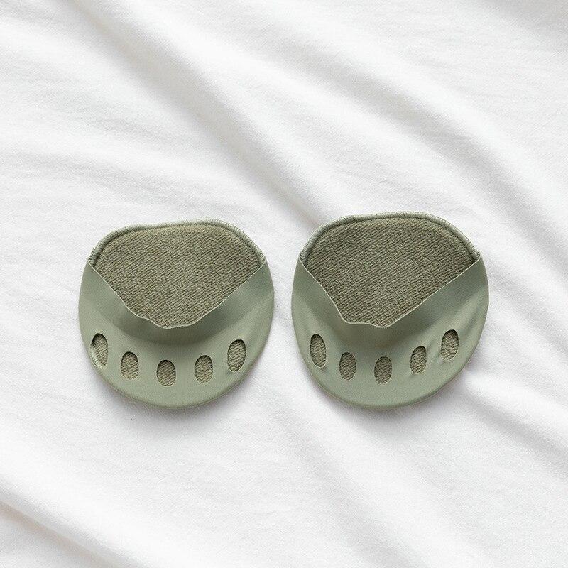 

Подушечки для передней части стопы с пятью пальцами для женщин, невидимые носки на высоком каблуке, полустельки без пальцев, женские летние низкие носки-лодочки до щиколотки