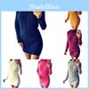 Sexy Autumn And Winter Knit Dress Slim Fit And High Collar Twist Design