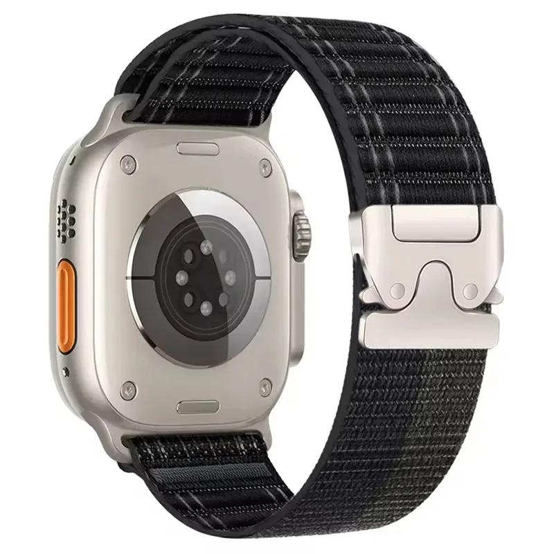 Nylon Strap for Apple Watch Band Ultra 3 2 49mm 46mm 42mm 45mm 41 44mm 40mm Parachute Bracelet iWatch Series 11 10 9 8 7 6 5 SE3