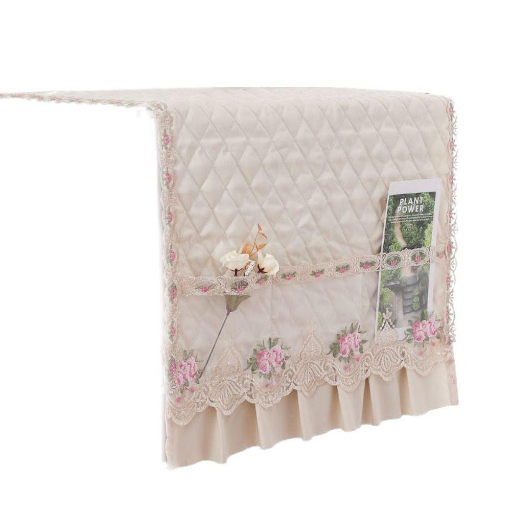 

полиэстер хлопок Чехлы для стиральной машины Модный пылезащитный чехол для микроволновой печи гостиная бежевый