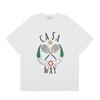 Casablanca American-style Loose Short-sleeved Shirt White C47