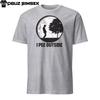 Funny Camping T-shirt | Unisex Short-Sleeve | I Pee Outside Design