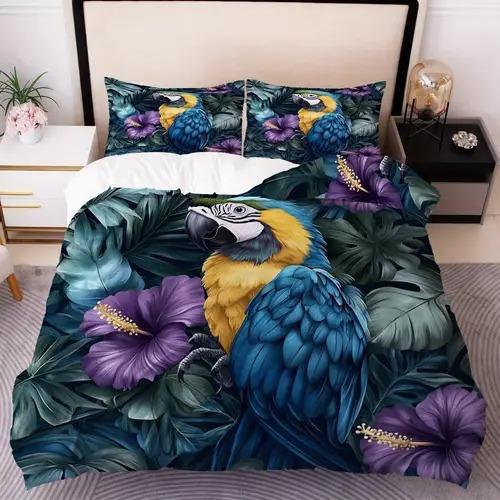 Comforter Toucan Tropical With Toucan Tropical Pattern Suitable For Children Kids And Adults Soft And Breathable