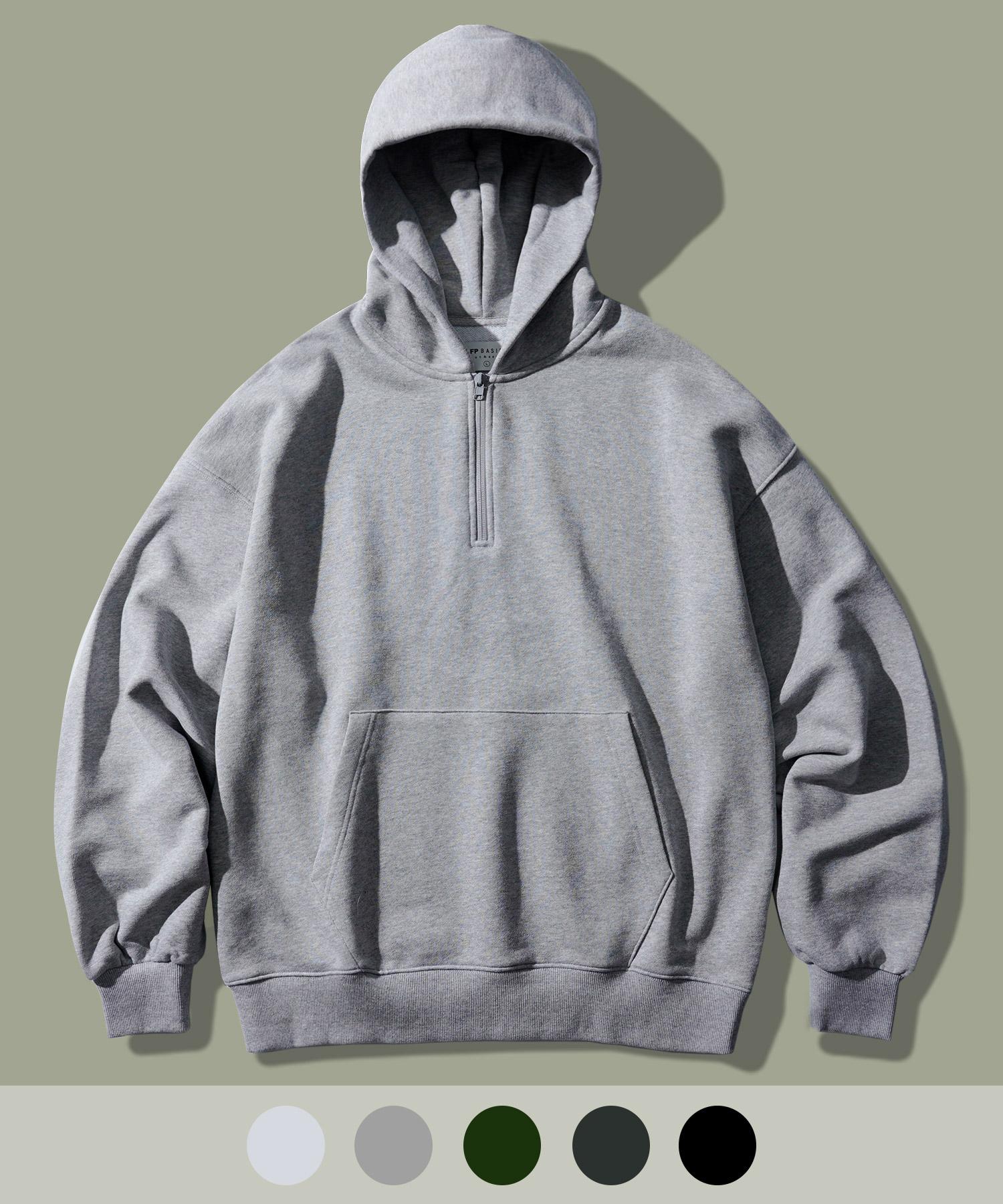 Pepl Flow Minimal Half-Zip Hoodie Gray Sjhd1427 Gray/M