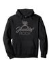 Jewelers Rock Hoodie - Black Pullover Sweatshirt with Jewelry Design