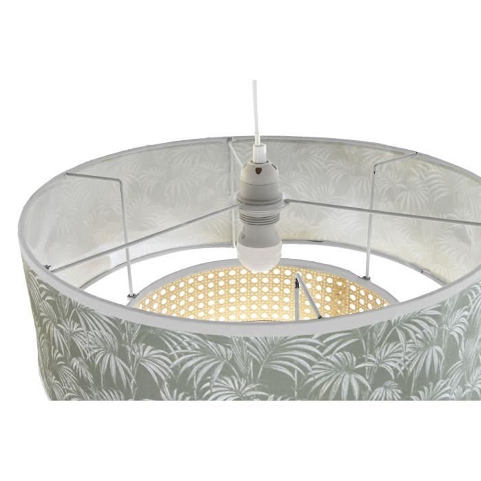 Suspension - Design contemporain - Polyester noir - 40W - 46cm x 25cm x 46cm