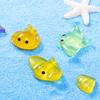 10-30pcs Cute Manta Ray Luminous Ocean Animal Ornament Resin Craft Cute Ocean Animal Miniature Figurines DIY Mini Animals Statue