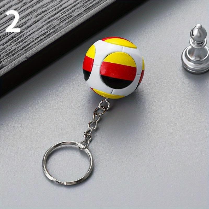 1PCS Football Key Chain Fan Supplies Small Gifts National Team Flag Key Chain Key Chain Souvenir Pendant
