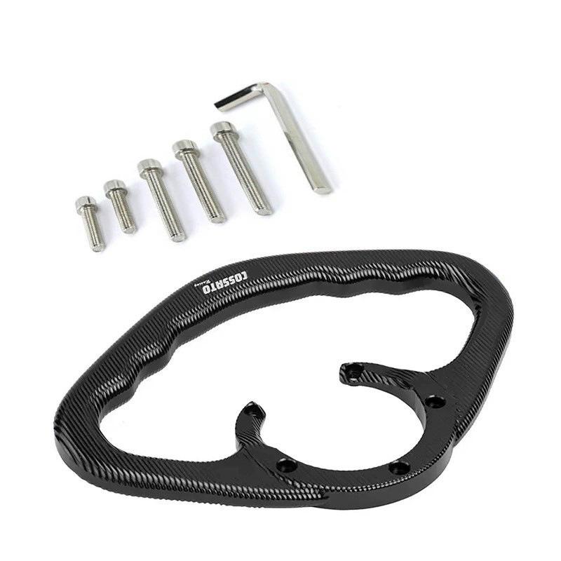 Haojue TR300 Aluminum Fuel Tank Cap & Rear Handrail Bracket.