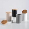 Barattolo di Stoccaggio in Ceramica Minimalista Nordico con Coperchio in Legno Barattolo Sigillato Articoli da Cucina Caramelle Caffè Tè Cereali Vari Barattolo Sigillato YLE591