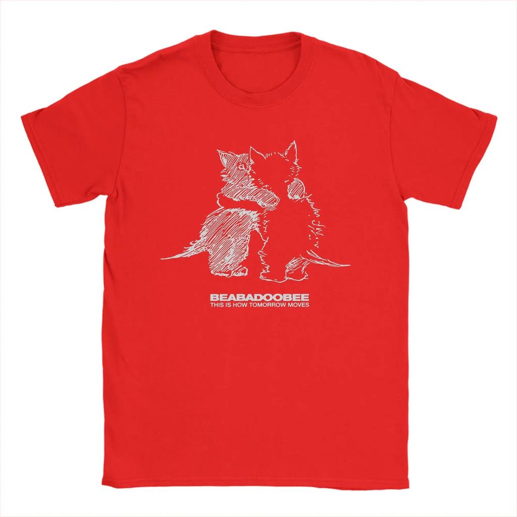 Men's T-Shirt Beabadoobee Cat Kiss Hipster Cotton Tee Shirt Short Sleeve T Shirt Round Collar Cotton Best Selling Round Neck tee