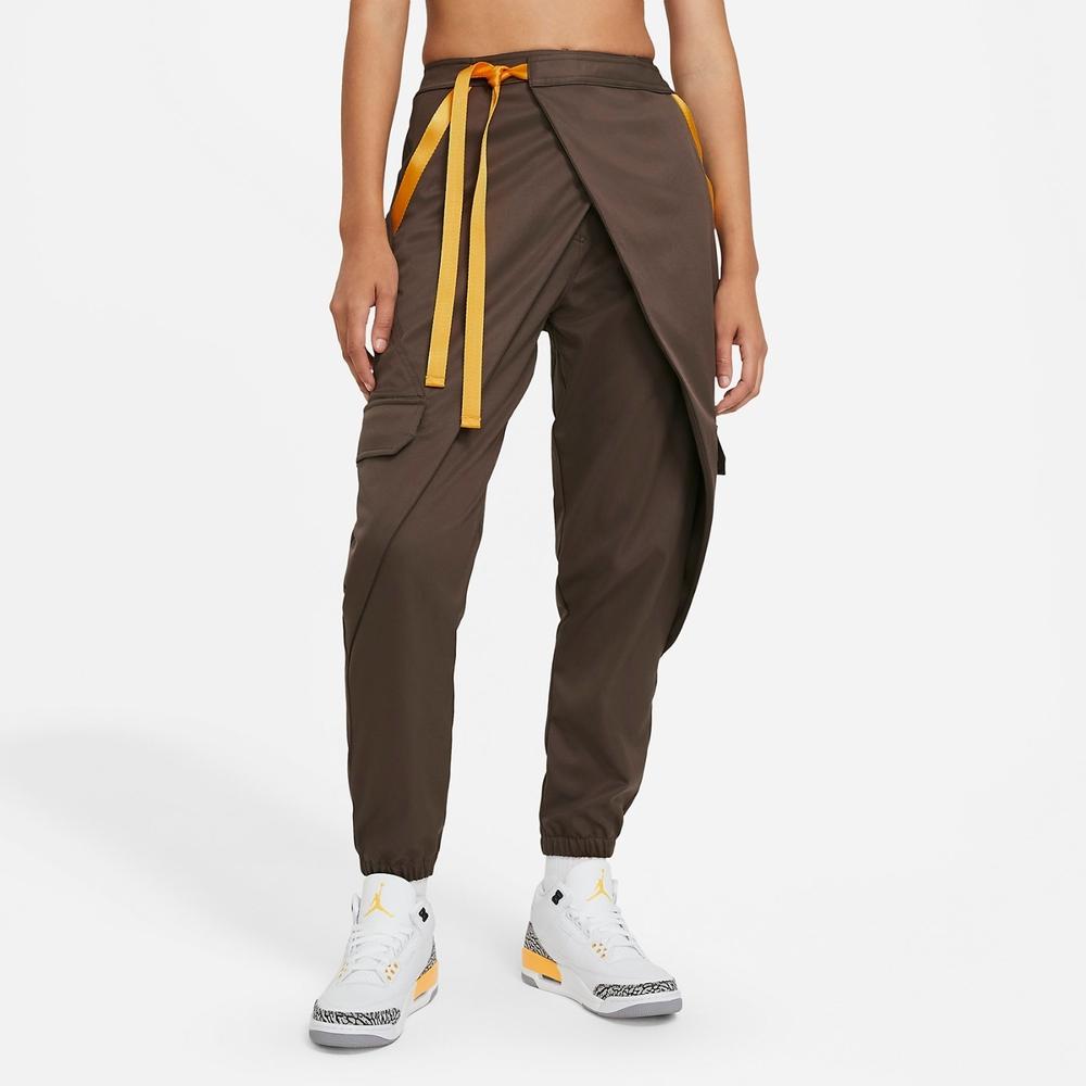 Jordan Asymmetrical Waistband Comfortable Fashion Casual Pants Women Pants Brown DA1528-041