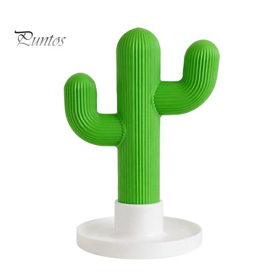 Creative Cactus Ornament Headphone Stand And Watch Holder, Desktop Organizer with Cable Storage Office Desk Accessories Tray, 3D Printed Display Rack