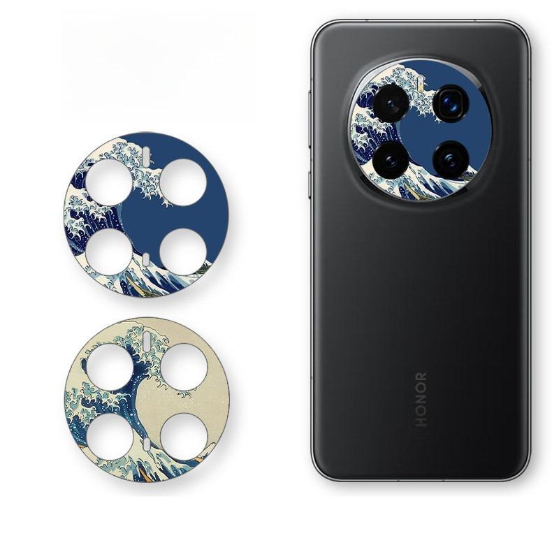 2pcs Fashion Printing Soft Paper Stickers for Honor Magic 8 Pro Magic 7 Pro 7RSR/ Micro Matte Camera Protector Film/ Anti-scratch Honor Magic 8