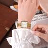 GEDI Simple Square Couple Models Watch Niche Premium Sense of Women's Ultra-thin High Value Quartz Watch Gift for Women and Man
