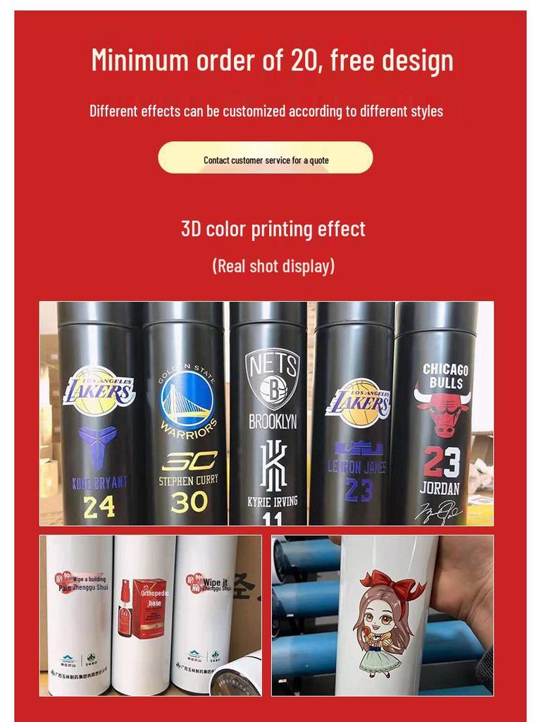 Smart termosmugg i 304 rostfritt stål: Dubbelväggig vakuumdesign med temperaturdisplay, idealisk för affärs- och kontorsbruk, anpassningsbar logotyp.