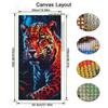 Tigers and Leopards Large Size Diamond Painting New Collection Wild Animals Diy Full Square Round Drill Rhinestone Embroidery Mosaic Cross Stitch Kits