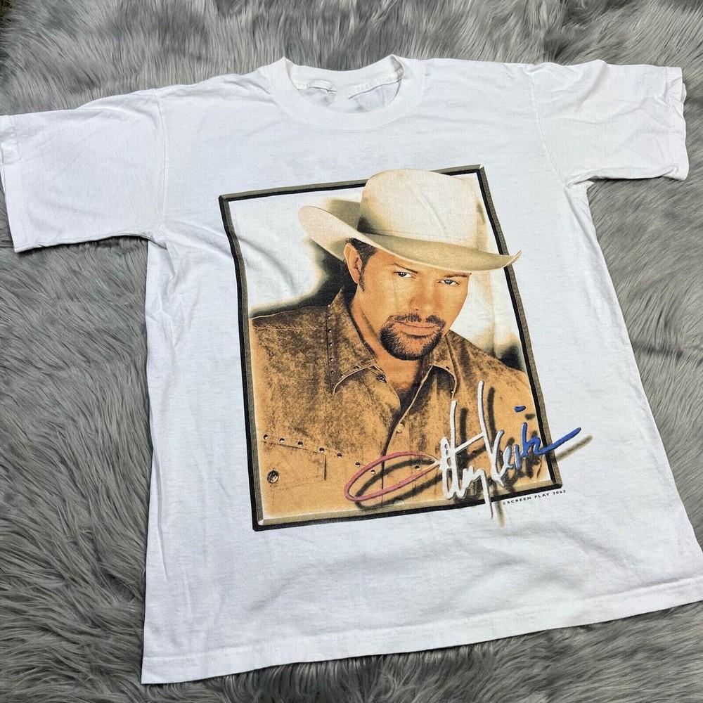 

2002 Toby Keith Angry American Shirt Short Sleeve White Unisex S5XL Unisex T-Shirt XXL