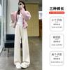Lamb wool chenille wide-leg pants women's autumn and winter 2025 new casual piled thickened cotton pants corduroy pants