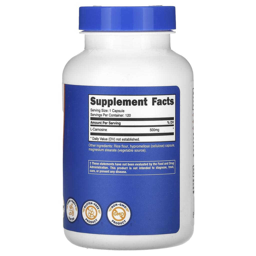 L-Carnosin, 500mg, 120 Kapseln