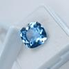 Natural Blue Aquamarine Loose Gemstone 10 ct Square Cushion Cut for Jewelry Making and Crafts