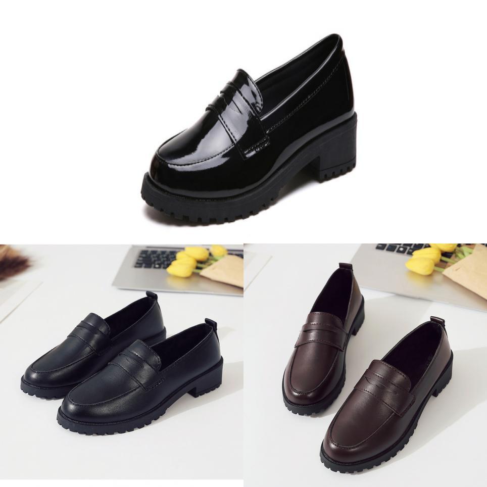 Womens Loafer Sneakers With Low Block Heel For Casual Daily Wear