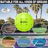 Srikel Outdoor Pickleball - USAPA Approved, Seamless Rotomold Design for Durability, 4-Pack Greens, 40 Holes of Crack-Resistant Pickleball for