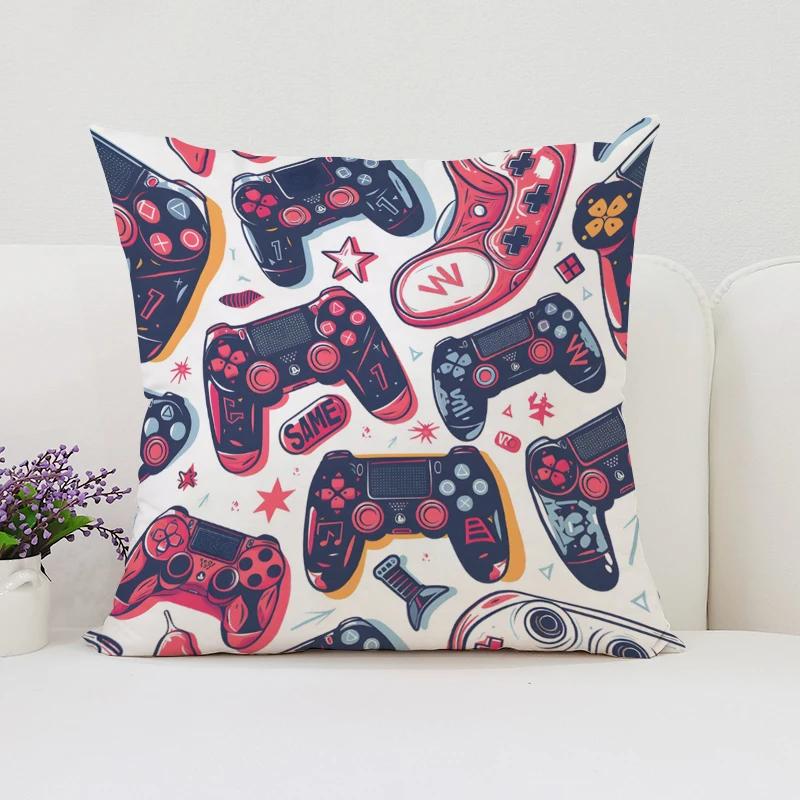 Home Decor TV Game Fan Style Square Pillowcase Cushion Cover Anime New Design Gamer Grip Printed 45x45 Gift for Kids