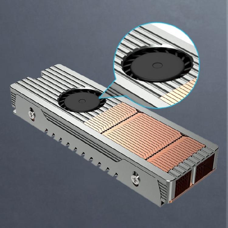 M.2 NVME 2280 SSD Cooling Fan Heat Dissipation M.2 Desktop Computer SSD Radiator