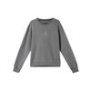 Men's Air As J Flt Hrtg Flc Crew Embroidered Logo Sports Knit Pullover Round Neck Autumn Dark Grey DO2308-010