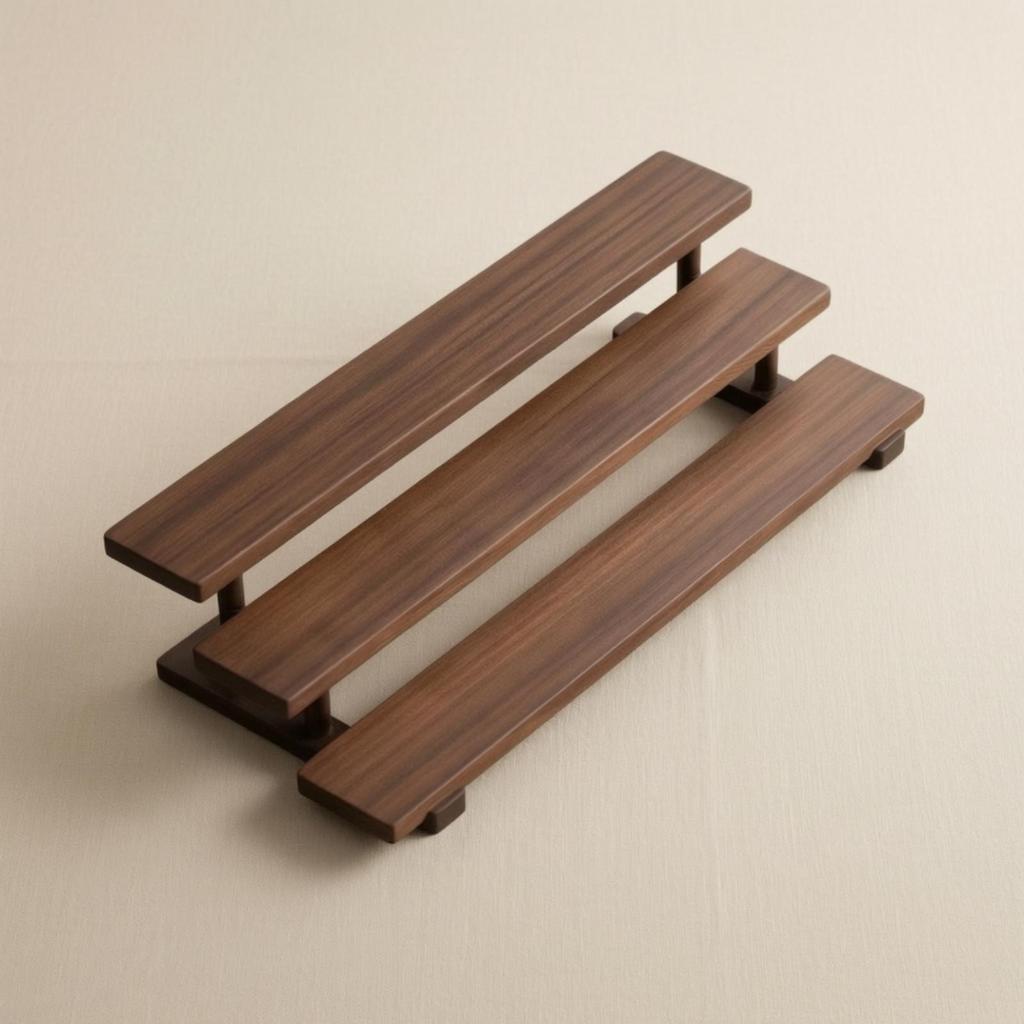 Desktop Storage Rack Versatile Three-Tier Display Shelf Riser