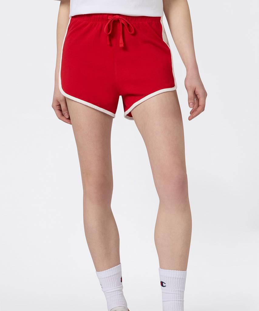 CHAMPION Women'S Color Block Dolphin Shorts Red