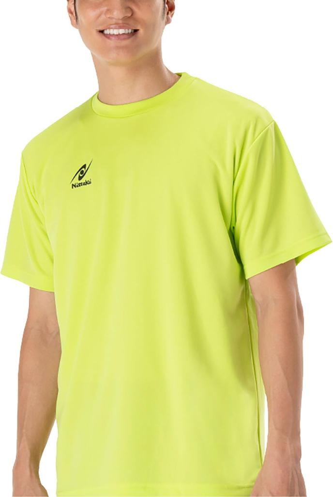Nittaku Table Tennis Short Sleeve Dry Light Size M Shirt, Unisex, Moisture-Wicking, Quick-Drying, Lightweight, T-Shirt, Green,