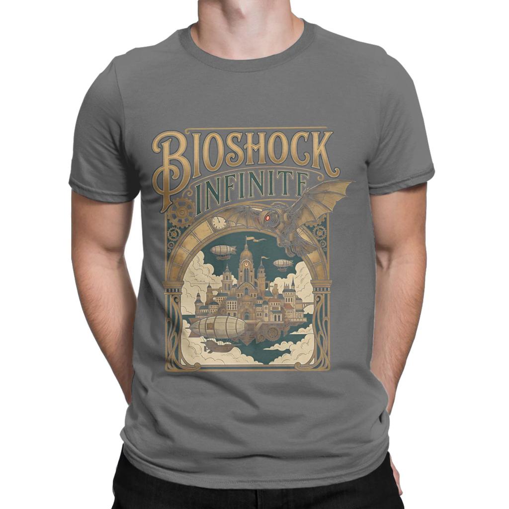 BBioshock Infinite Gaming Grafik T-Shirt Grafik Lustig 100% Baumwolle T-Shirt bBioShock Oberteile T-Shirts Für Unisex