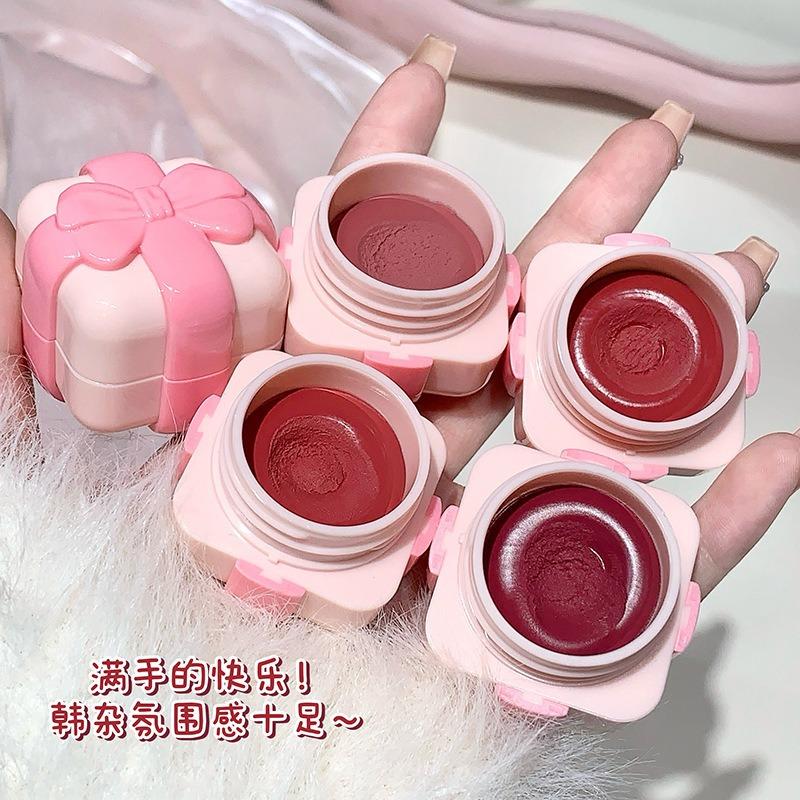 Gege Bear Velvet Matte Lip Cheek Multi Use Balm Korean Style Student Makeup