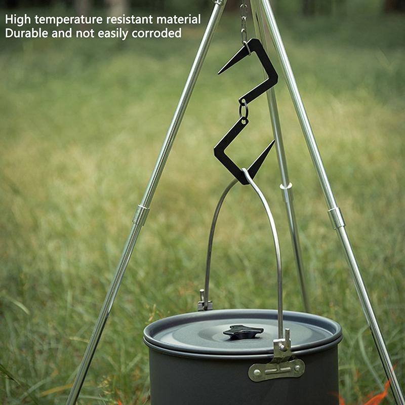 Flat S Hook Durable Hanging Hooks Hanger Outdoor Storage Travel Camping Hiking Gardening Tools Item Organizer