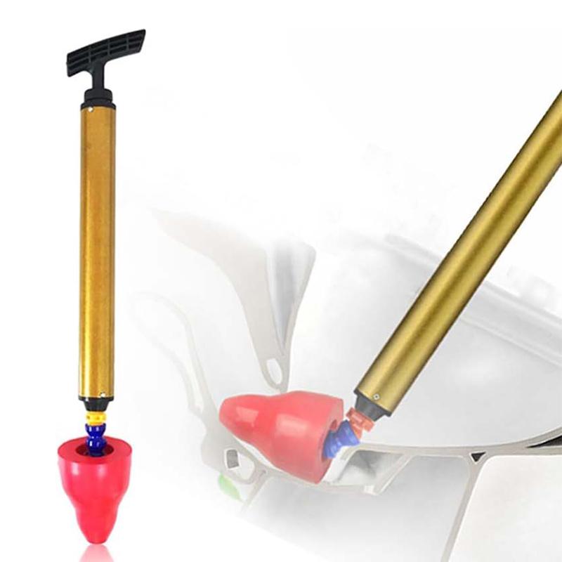 

Туалет высокого давления разблокирует выстрел, комплект плунжеров для унитаза, средство для удаления засоров для слива воздуха высокого давления, сантехнический инструмент для ванной комнаты, кухонной ванны 1Set