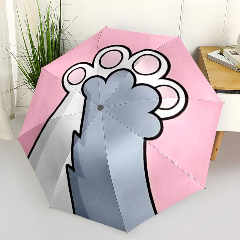 

1pc Paw Automatic Opening/Closing Umbrella with Operation & Windproof Canopy yy260311083