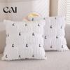 Decorative Pillow Cover for Couch Plush Pumpkin Cushion Cover, Halloween Throw 18 X Inch Ghost Case Cute Soft Spooky Season, Cozy Fall Home Decor
