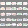 50 Inspirational English Short Sentences Graffiti Personalized Text Decorative DIY Water Cup Suitcase Stickers Waterproof