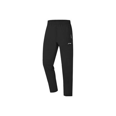 Li Ning Quick-Dry Casual Running Pants Men Bottoms Black AYKQ431-1