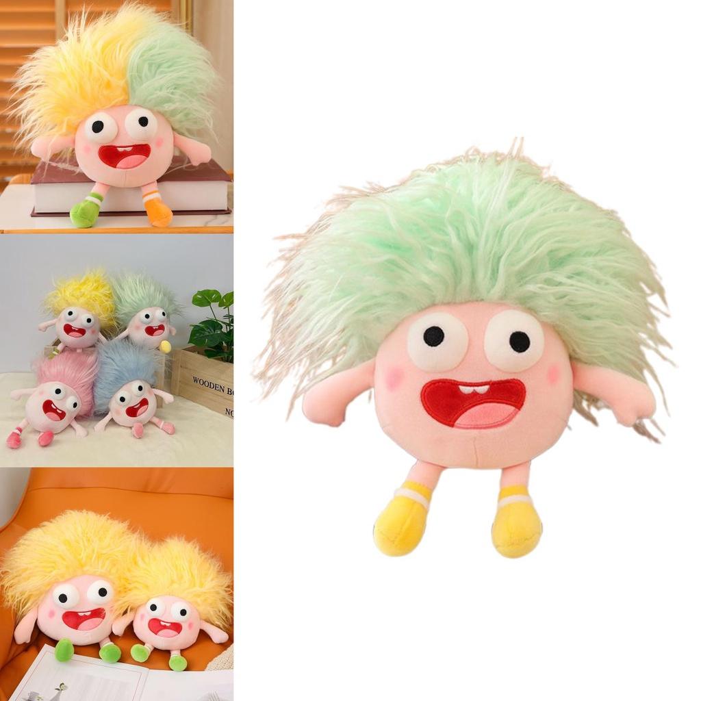 Funny Plush Toy With Big Eyes And Fluffy Hair Perfect For Diy Ugly Dolls In Stock