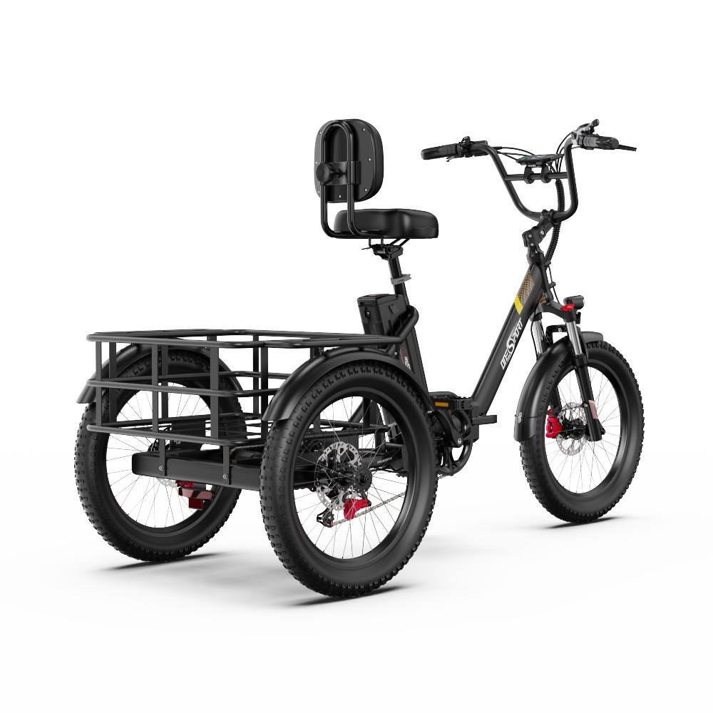 Triciclo Plegable De 7 Velocidades Para Adultos – Ruedas De 20 Pulgadas Con Cesta Delantera Y Trasera, Ideal Para Compras Y Paseos, Capacidad De 130 Kg