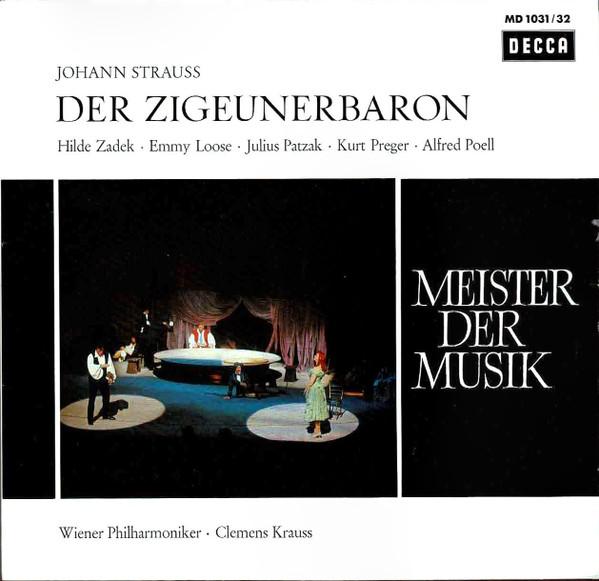 

LP Record JOHANN STRAUSS JR. HILDE ZADEK Der Zigeunerbaron MD103132 Decca Germany Classical Used