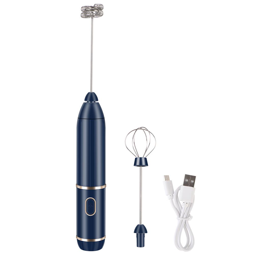 

3 скорости перемешивания инструменты мини кофеварка венчик электрический ручной вспениватель молока кухонный венчик для яиц миксер USB для капучино крем синий