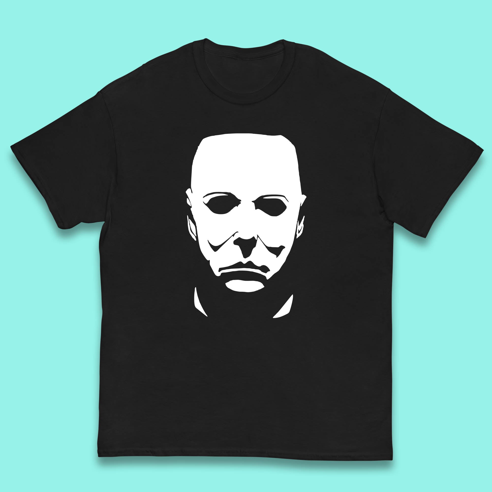 Michael Myers Face Mask Halloween Michael Myers Horror Movie Character Kids T Shirt 140